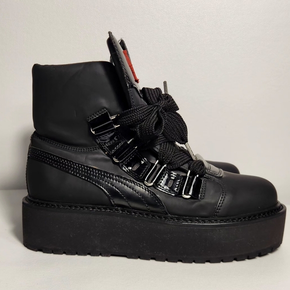 Puma Fenty By Rihanna Sneaker Combat Boot Platform Women Size 8 - Picture 2 of 10
